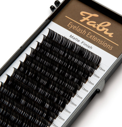 Individual Eyelash Extensions 0.15, D Curl, Single Length Tray