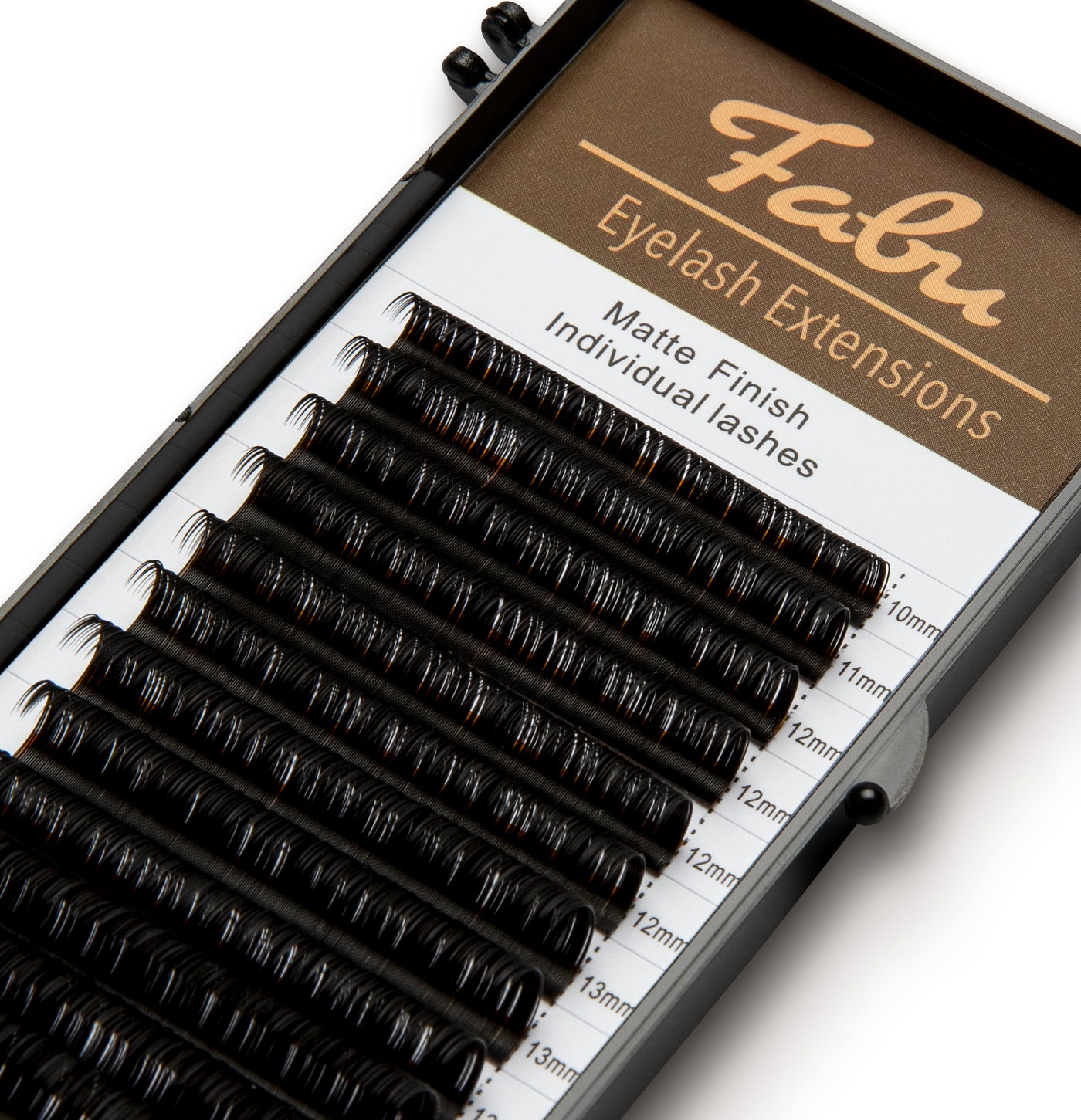 Fabu Individual Classic Eyelash Extensions, DD Curl, Mix Tray (10mm-16mm)